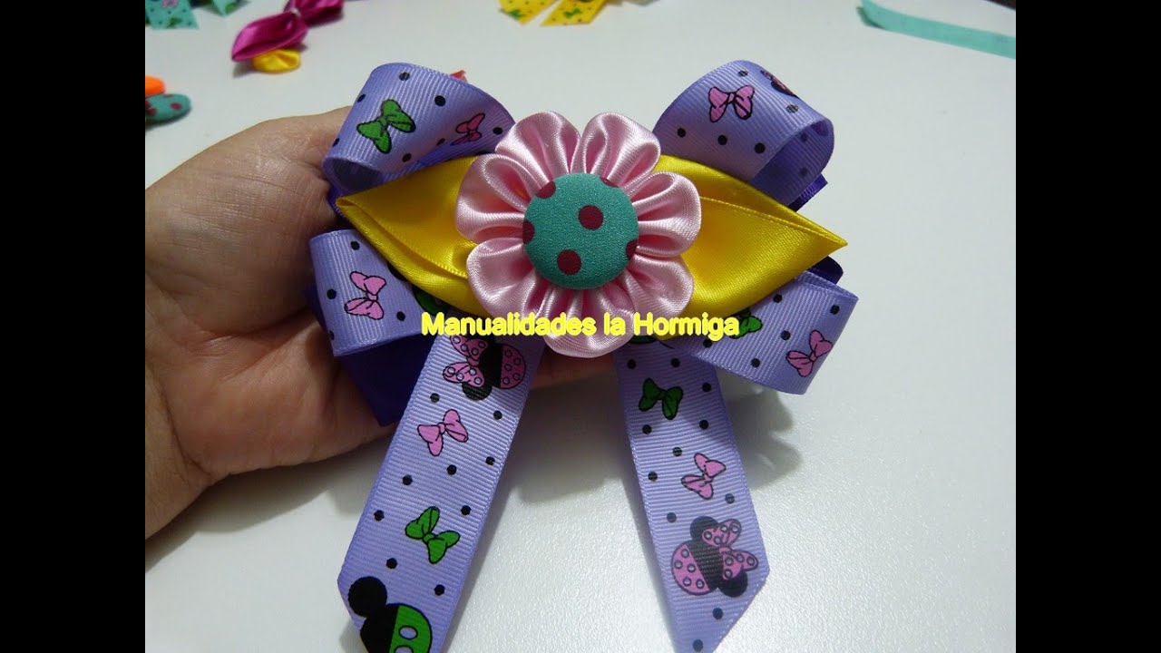 Como Hacer Flores Kanzashi en tela,fabric flower hair clips