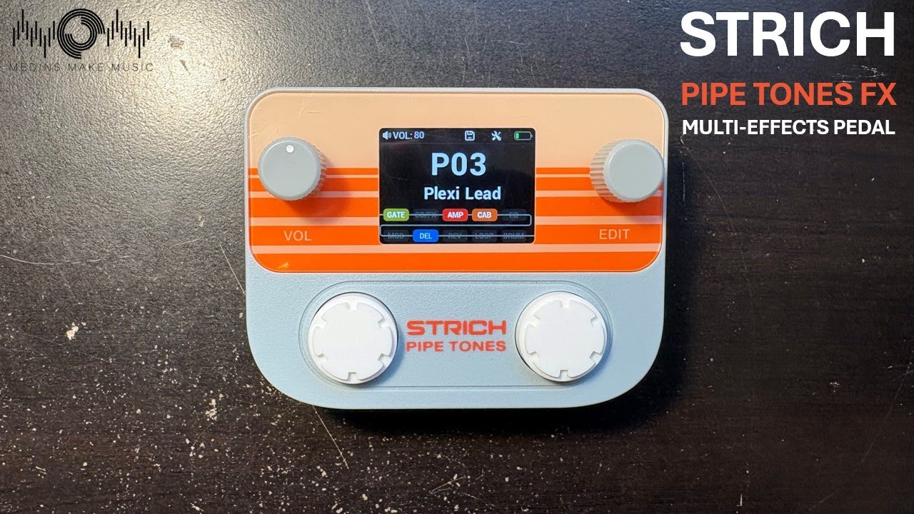 Демонстрация и обзор мультиэффектной педали Strich Pipe Tones FX.