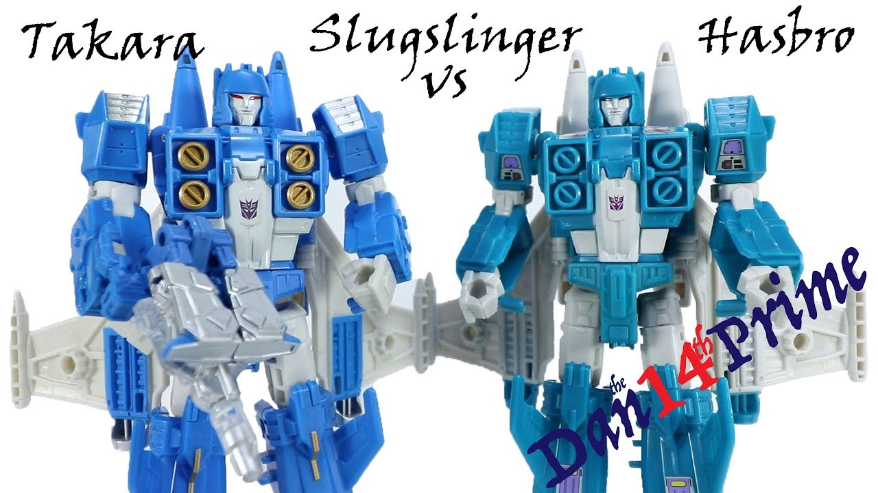 Slugslinger Transformers Takara Legends vs Hasbro Titans Return