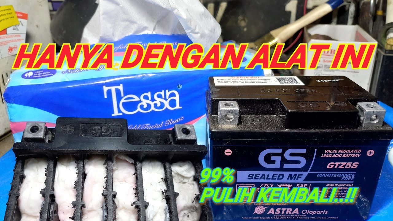 Cara mengatasi aki kering lemah/drop 