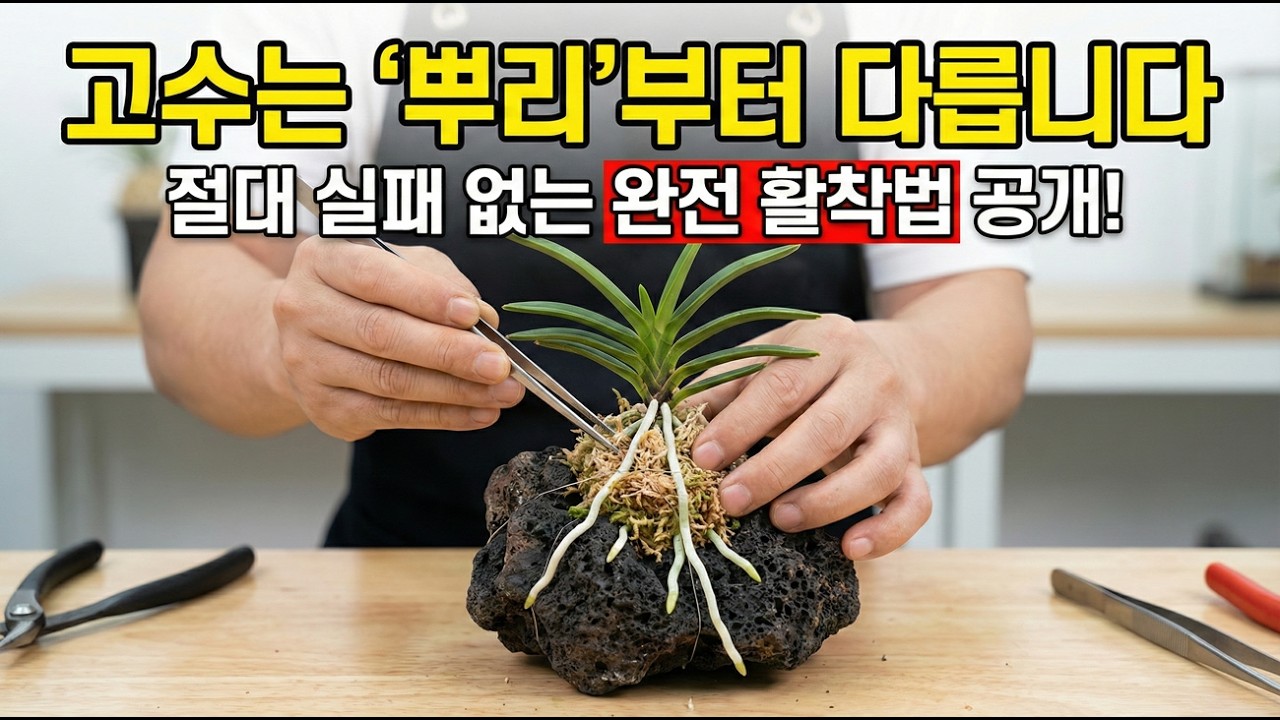 풍란 석부작 ! 초보도 실패 없이  10분 만에 만들기