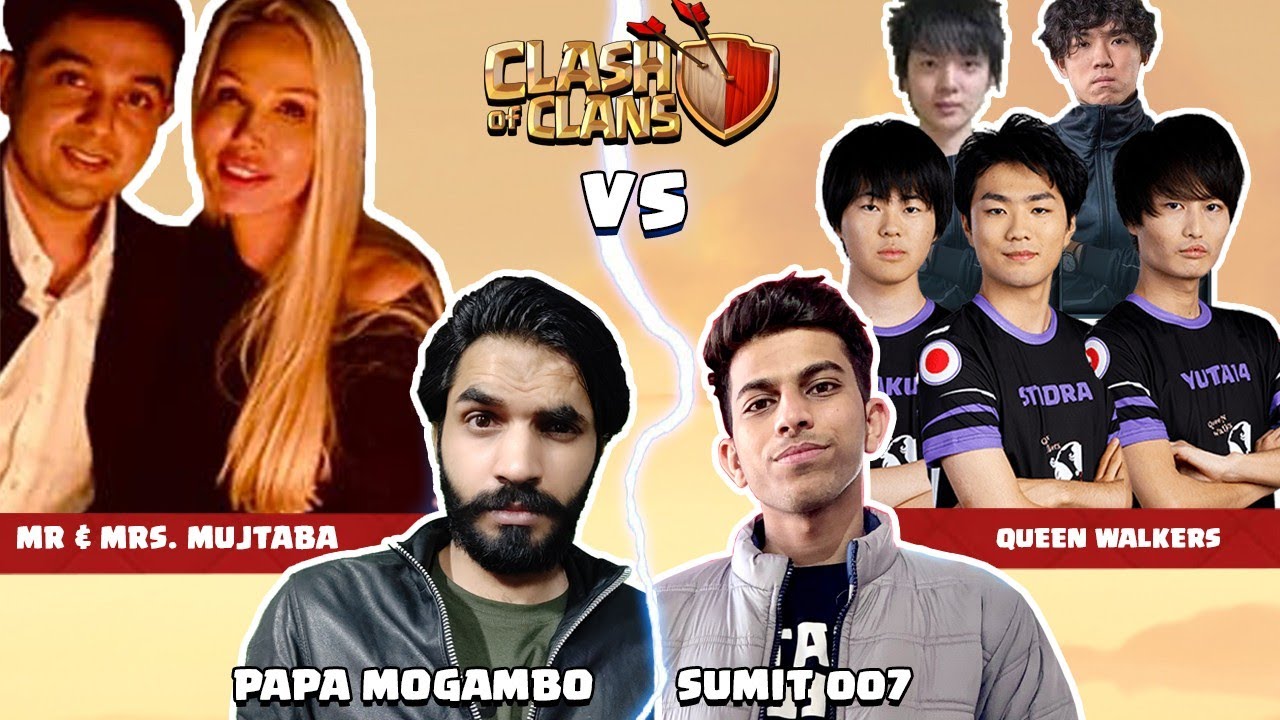 Mr & Mrs Mujtaba vs World Finalist Team |Clash of Clans-COC ft. @sumit007yt  & @PapaMogambo
