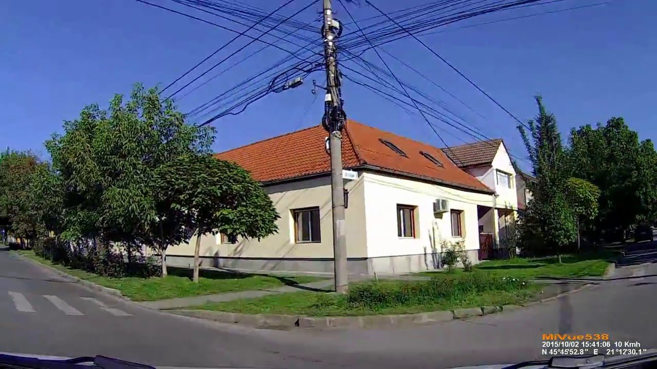 [RO] Timişoara:  Str. Moise Doboşan (Mehala) - Pădurea Verde. (1.6x - Real sound)