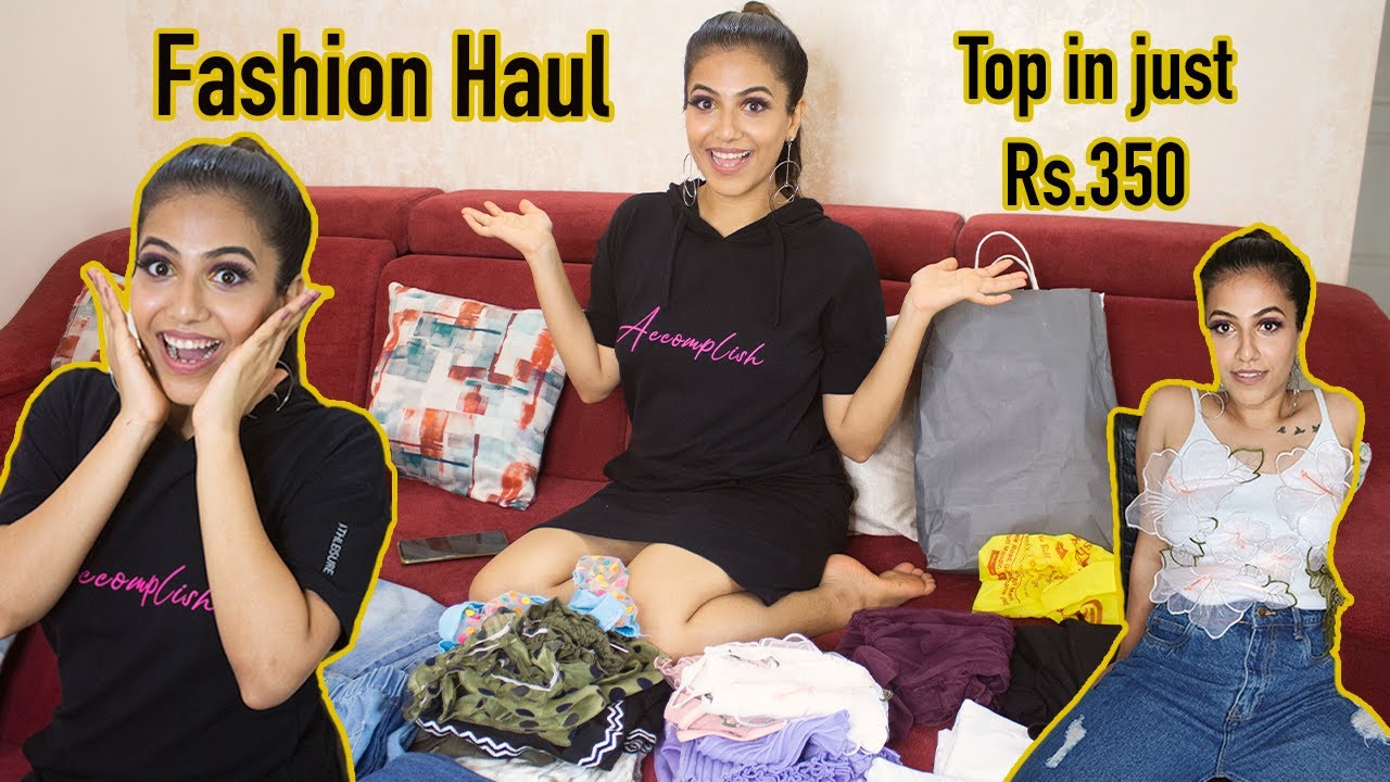 Fashion Haul - Tops in Just Rs. 350 |Trendy Outfits|  Nikksmua