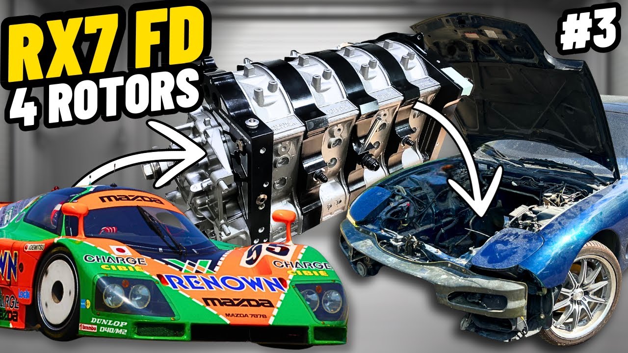 On pose enfin le 4 rotors dans la FD ! - RX7 4 rotors #3