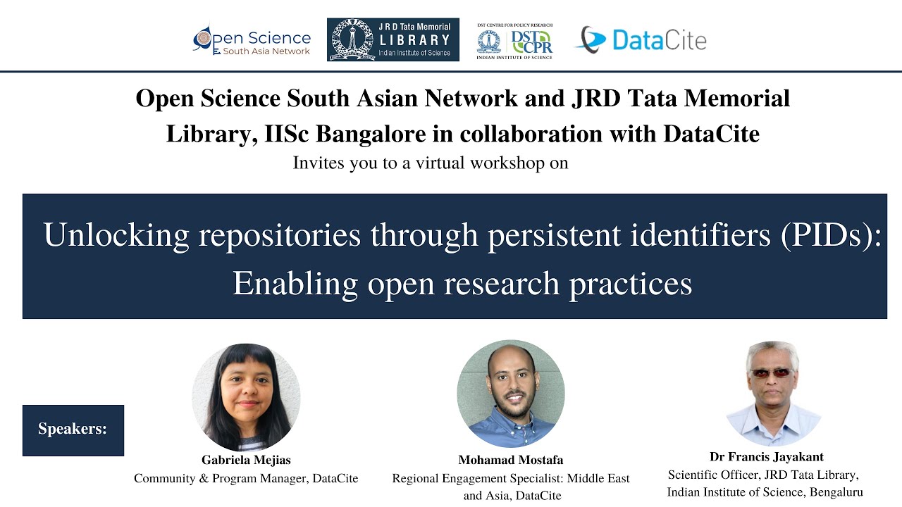 Unlocking repositories through persistent identifiers (PIDs): Enabling open research practices