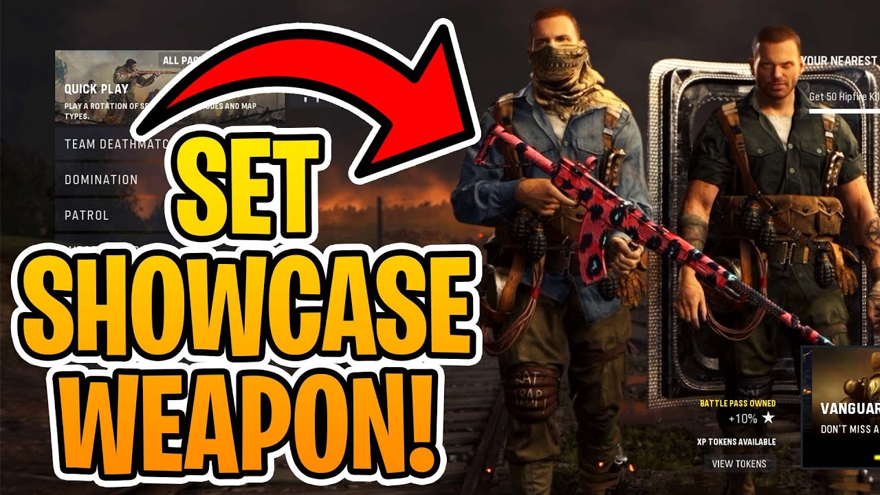 How To Set Showcase Weapon In Vanguard!