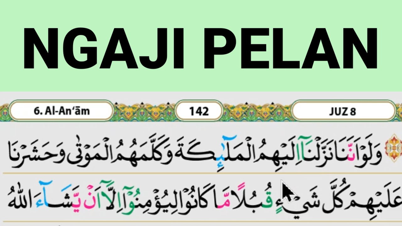 Belajar Ngaji Pelan Surah Al an'am ayat 111-118