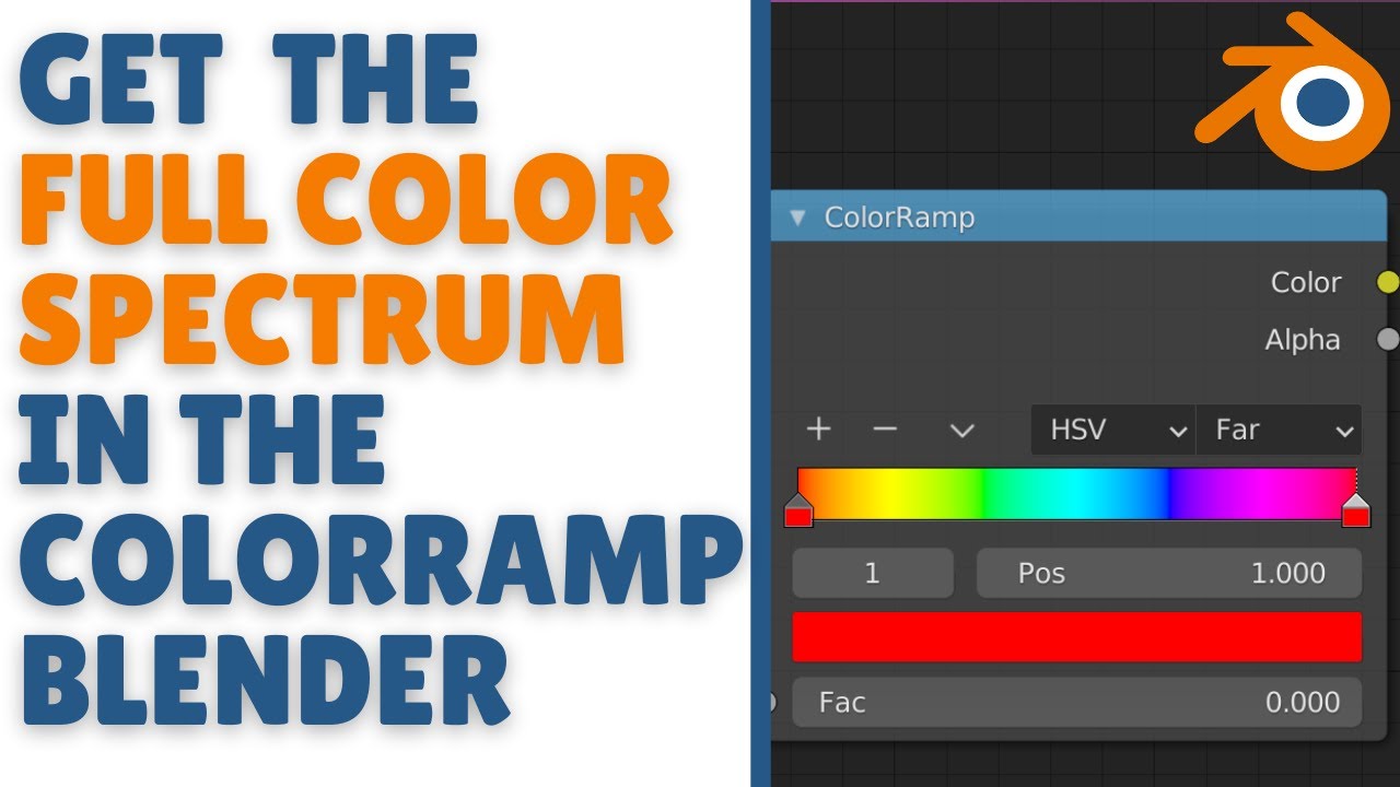 How to get the Full color spectrum in color ramp in blender