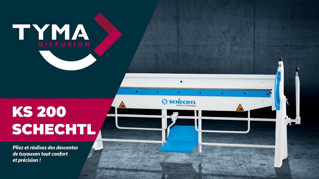 SCHECHTL KS 200 : Pliez et r&eacute;alisez des tuyaux de descente en tout confort et pr&eacute;cision !