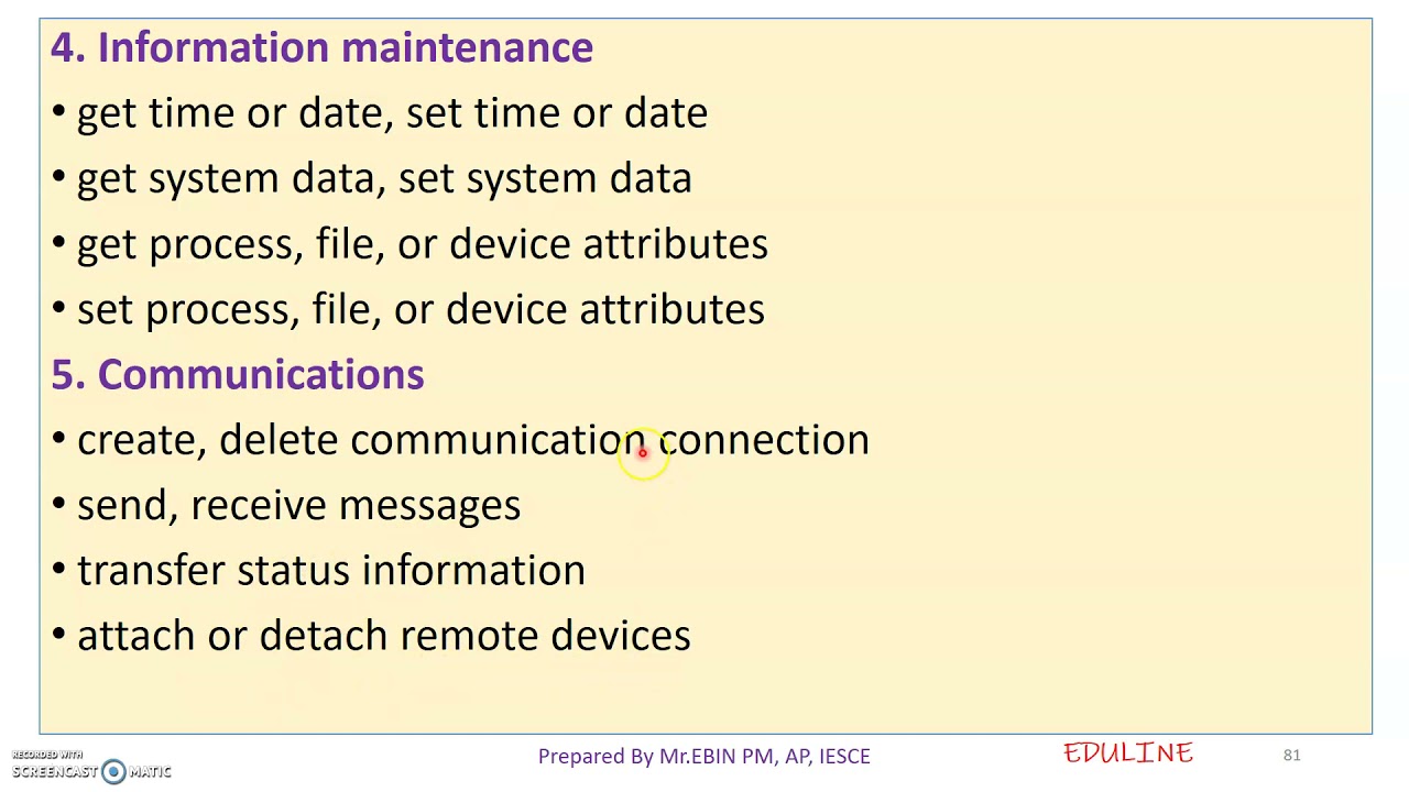 MODULE 1 - TOPIC 12 - SYSTEM CALL
