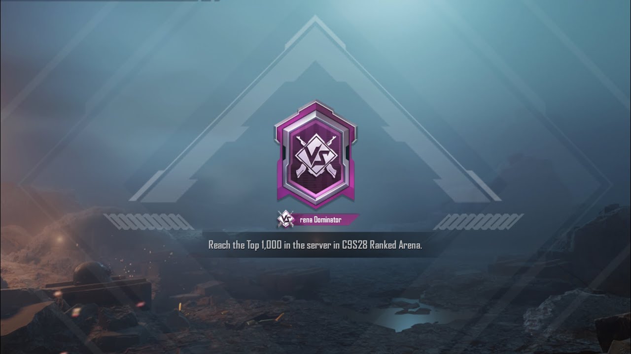Pub g rank arena rank 66 bgmi arena season title play just for materials free rewards 300 matches
