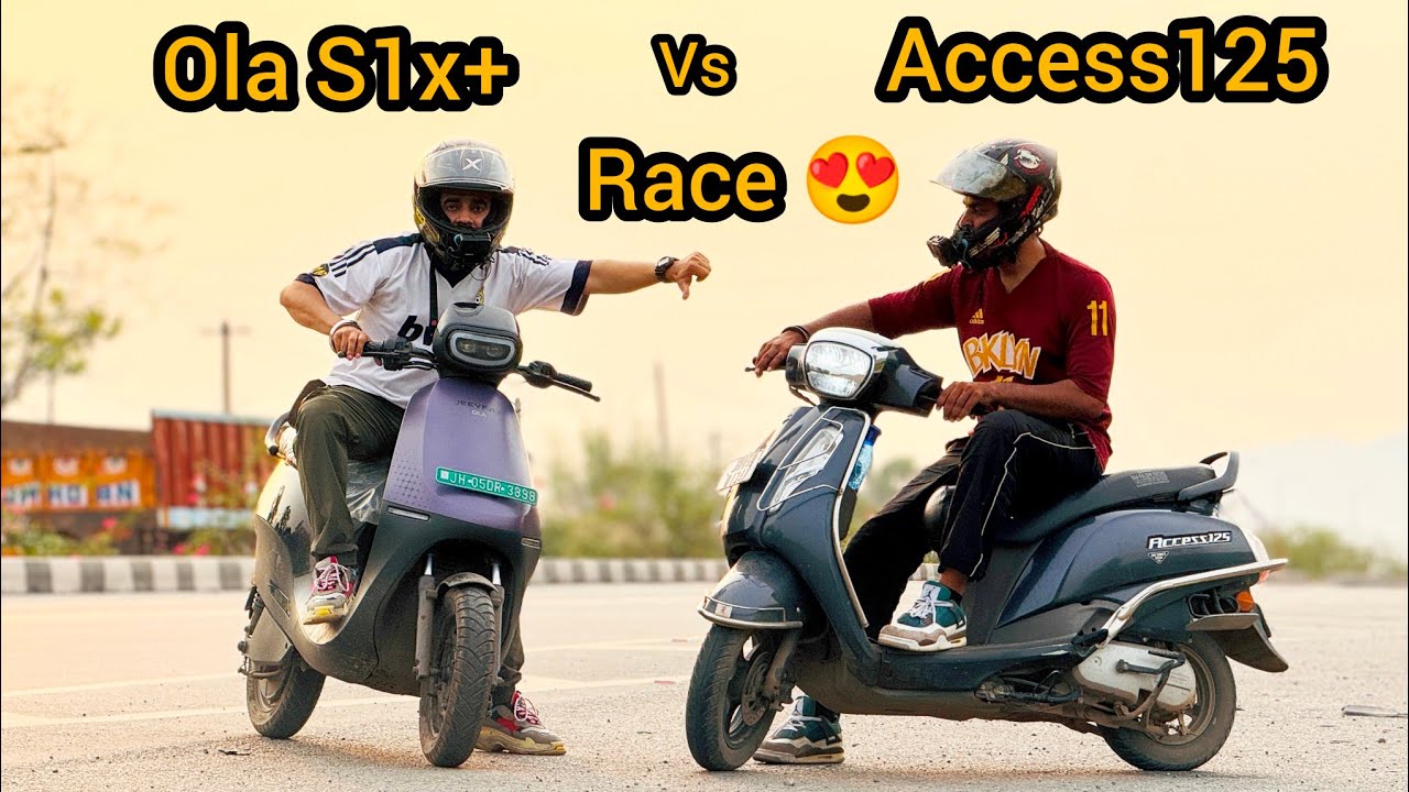 Access 125 Vs OLA S1 x+ Drag Race 😱🏁 Top Speed 😍 Electric vs Petrol 😍