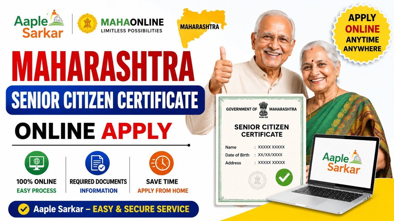 Maharashtra senior citizen certificate online apply 