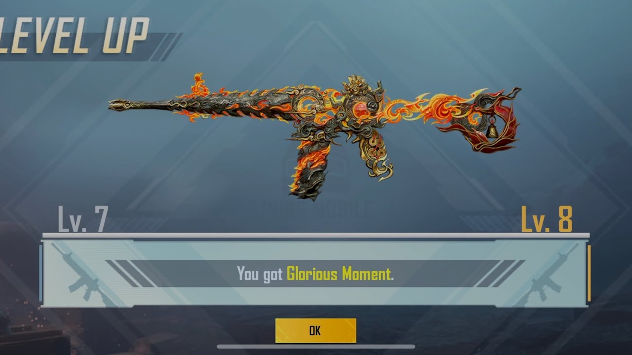 NEW M4 CRIMSON SKY-BLADE MAX LVL-8 | #pubgmobile #pubgm #pubgcreatopening  
