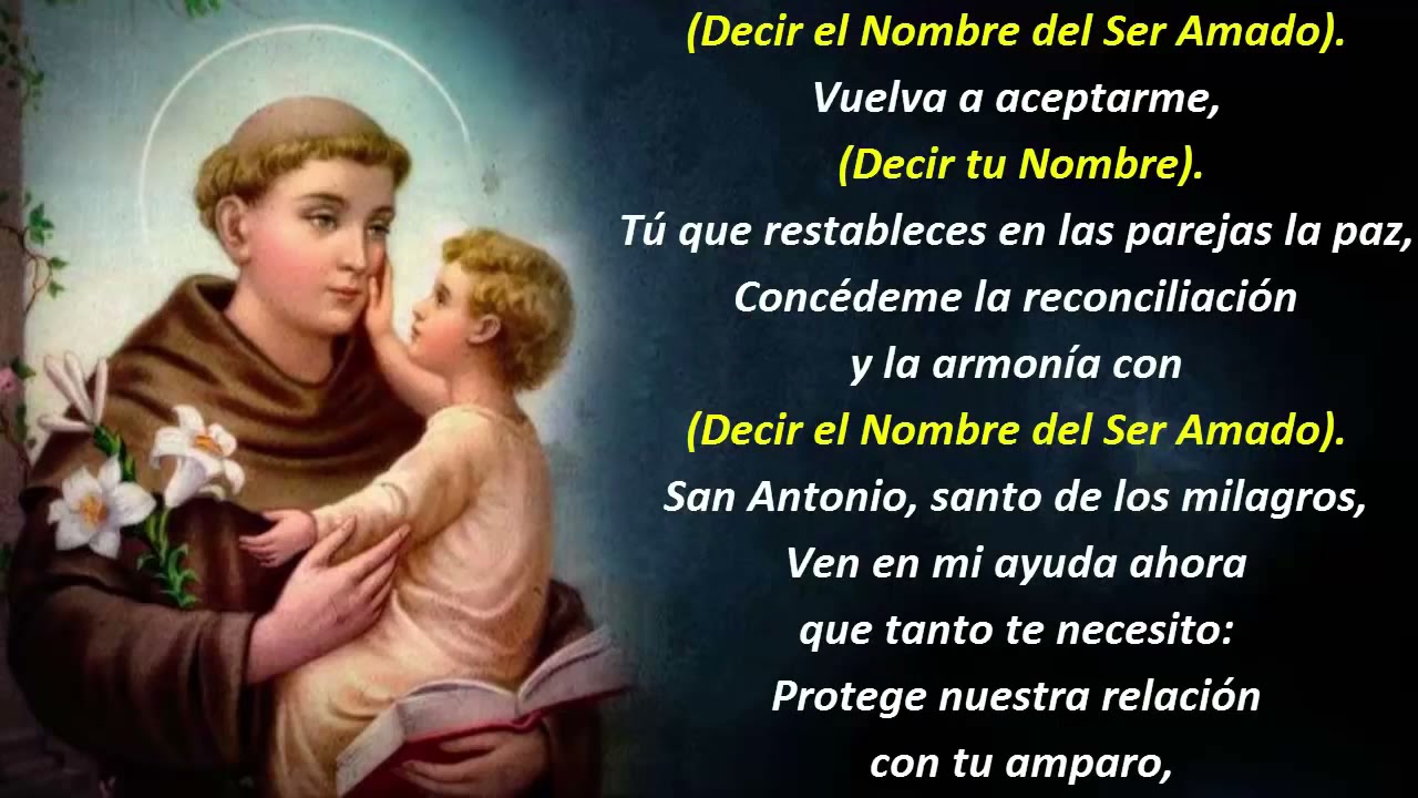ORACI&Oacute;N AL PODEROSO SAN ANTONIO PARA RECUPERAR UN AMOR IMPOSIBLE Y DIF&Iacute;CIL