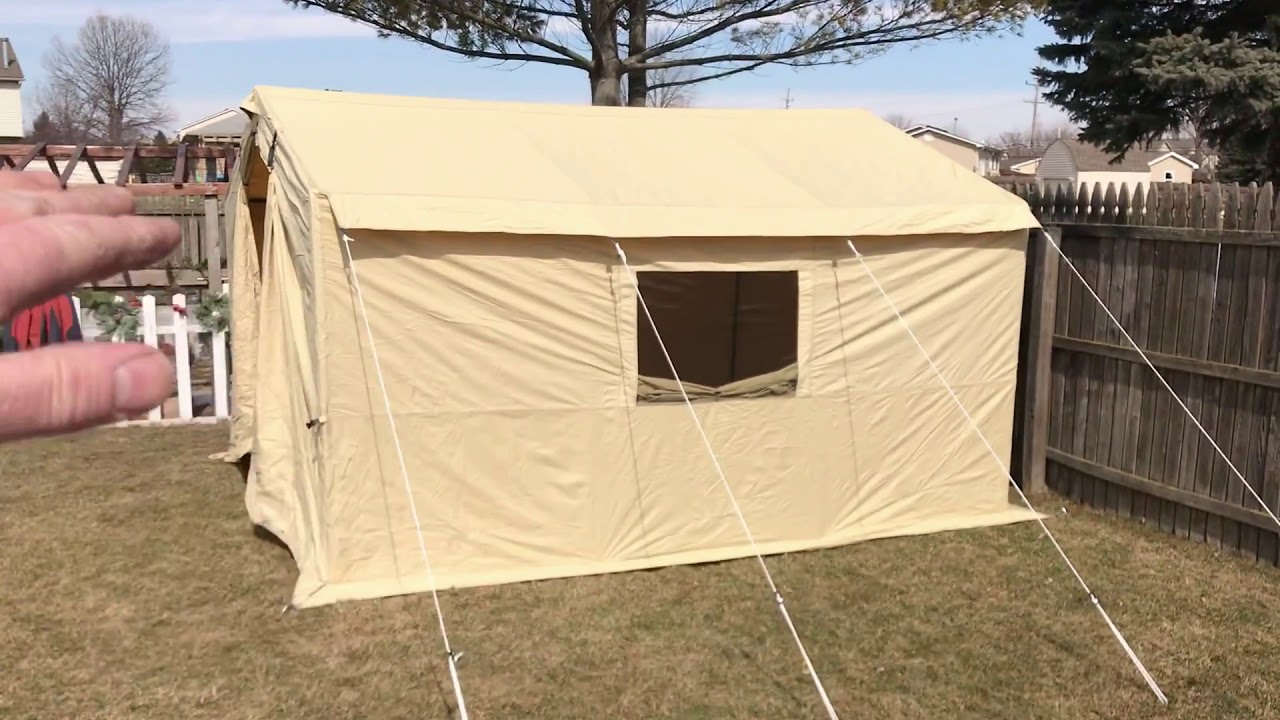 Inexpensive Ozark Trail Wall Tent part 1