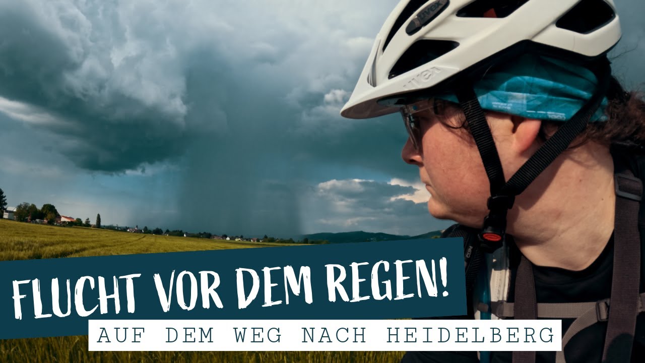 🚴‍♀️Radreise Mainz – Heidelberg über die Bergstraße: Sonne & Gewitter-Drama am Ende 🌞⛈️