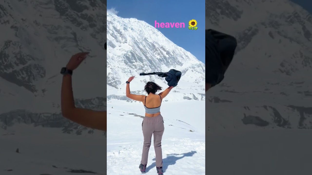 heaven is myth Tilicho lake is real📍🌻 #tilicholake #adventures #treking