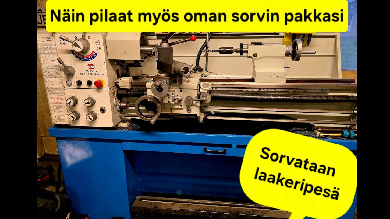 KIINALAINEN SORVI | NÄIN PILAAT MYÖS OMAN SORVIN PAKKASI (Sorvataan laakeripesä)