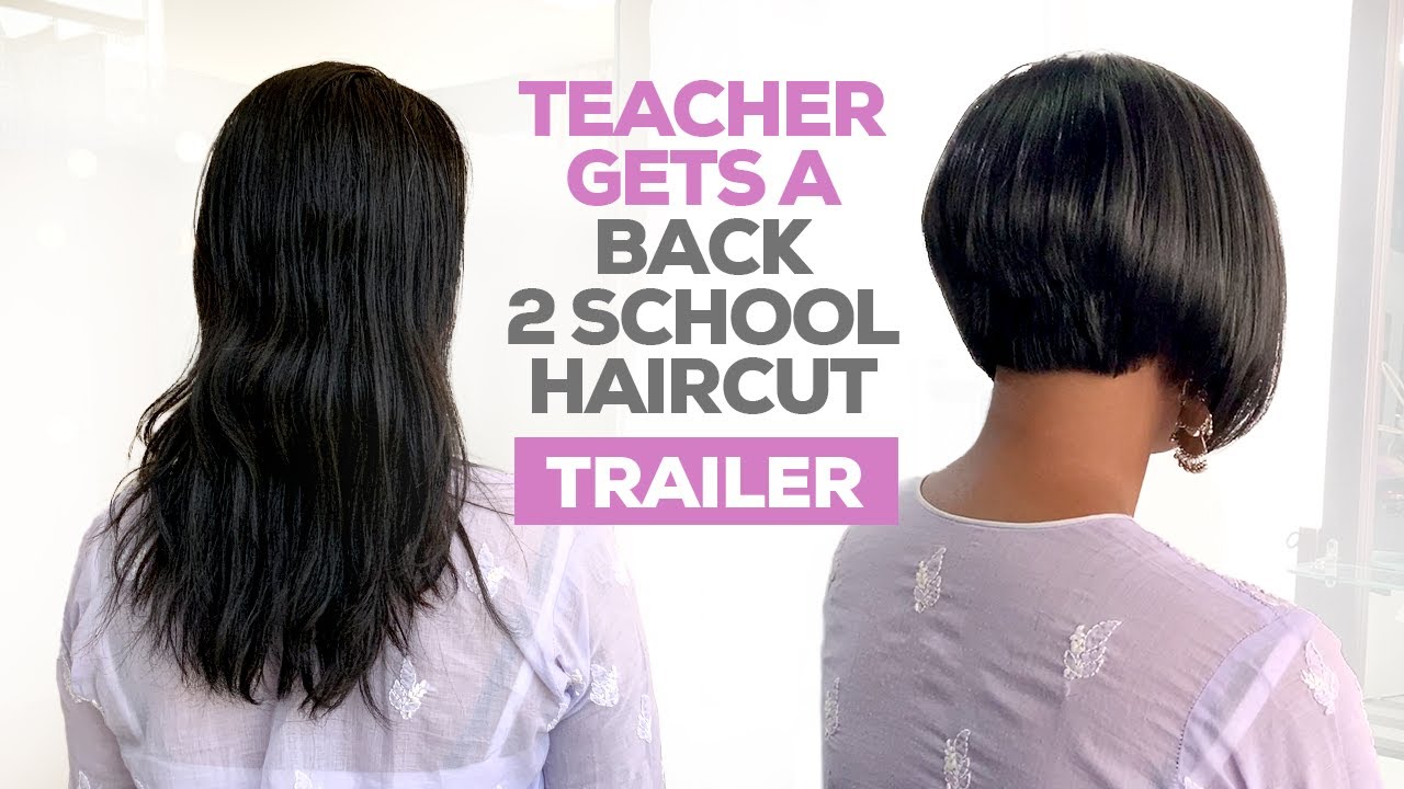 Should this be a *NEW RULE* in all schools & colleges?? Long to short bob haircut for Indian teacher