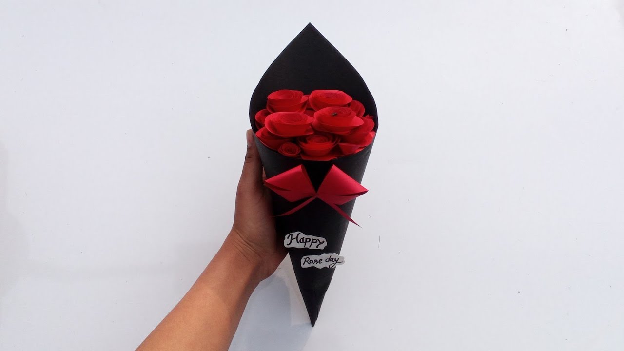 Happy Rose day 🌹|diycrafts|how to make Rose day gift|Rose day bouquet  making 