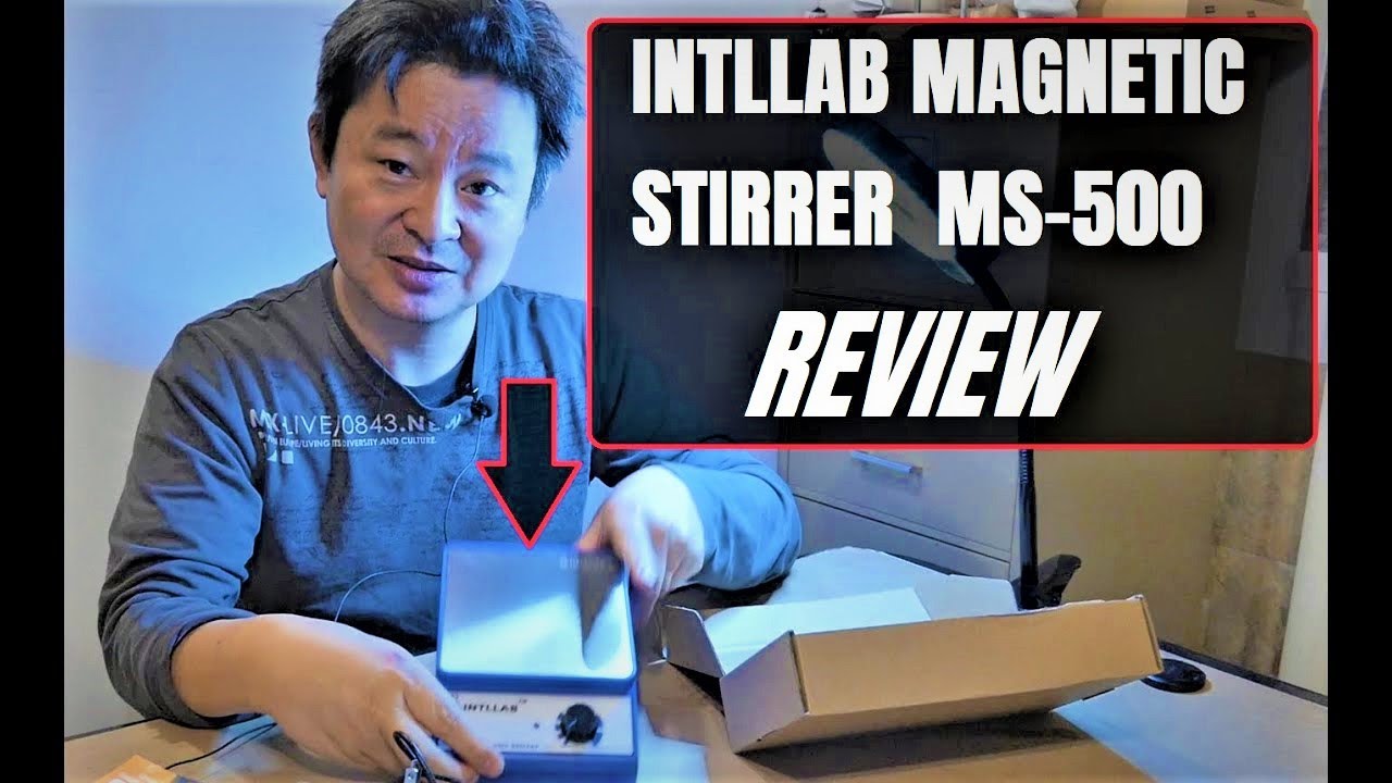 INTLLAB Magnetic Stirrer MS 500 Review   Magnetic Mixer with stir bar