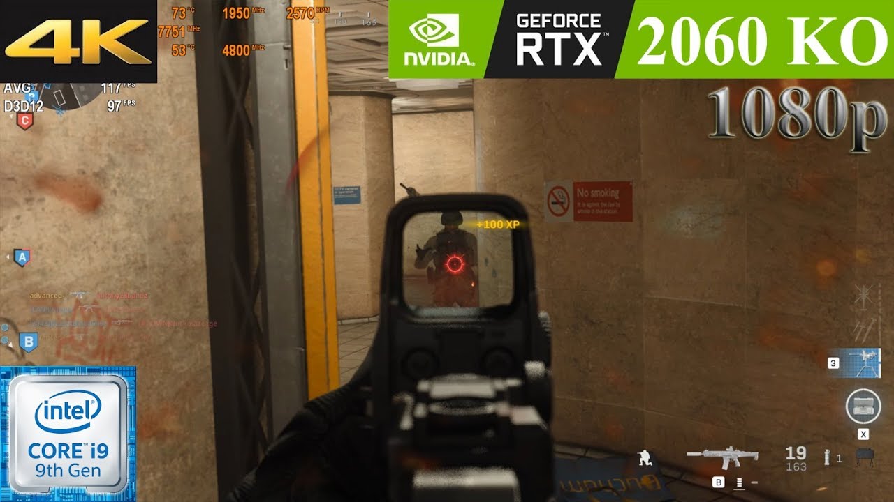 Call of Duty Modern Warfare: RTX 2060 KO | 1080p | Maximum Settings (RTX ON)