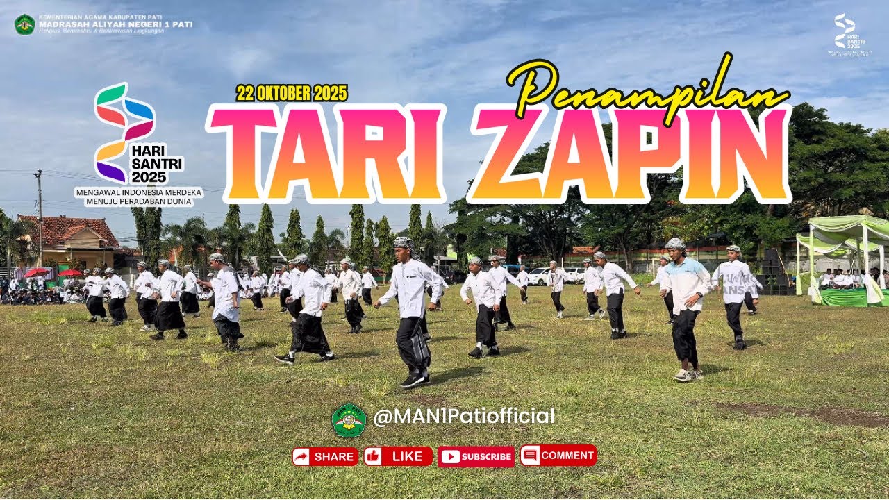 TARI ZAPIN | Hari Santri 2025 | Boarding School ULUL ALBAB MAN 1 Pati