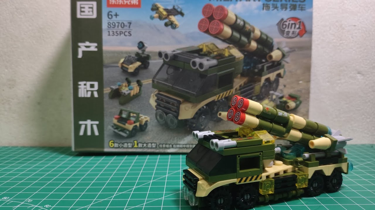 Lego Missile Launcher 6in1 8970-7 Unofficial | Lego Military 135pcs