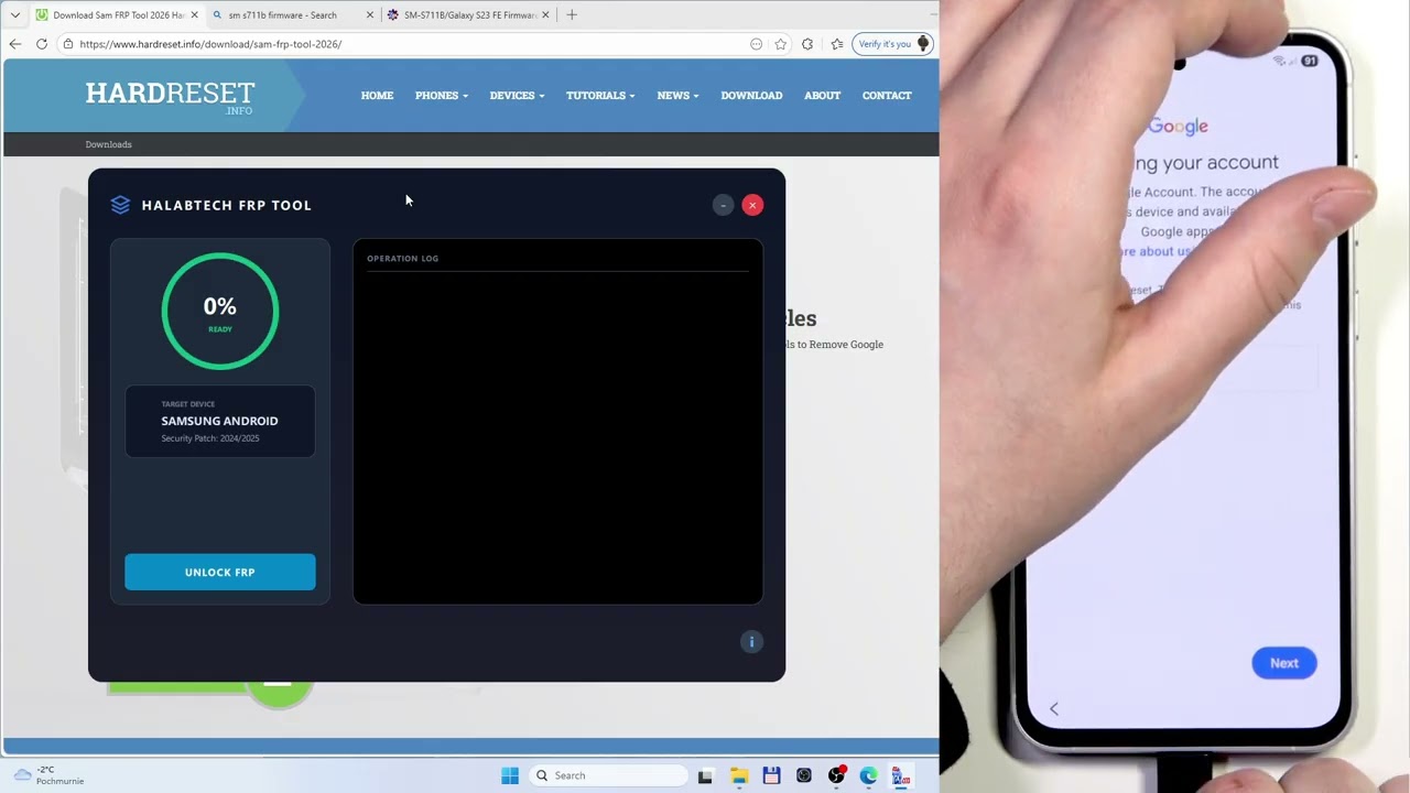 SAMSUNG Galaxy S23 FE - How to Bypass FRP | Google Account Verification