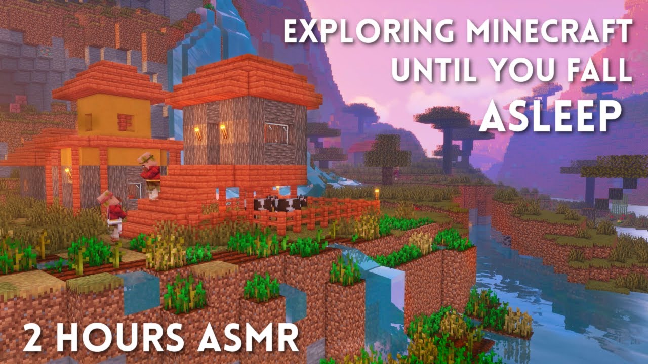 2 HOURS Minecraft ASMR ⛏️ Exploring Peaceful Minecraft Until You Fall Asleep 💤