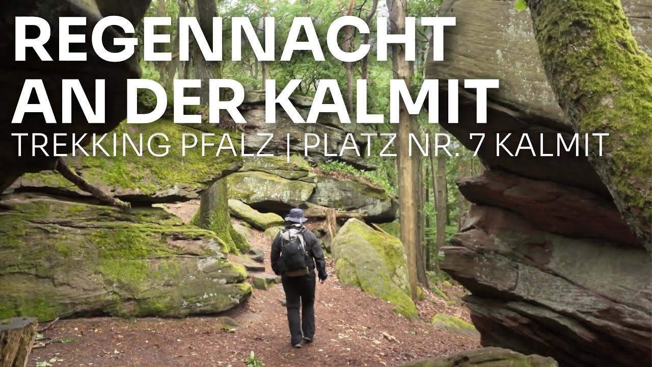 Regennacht an der Kalmit | Felsenmeer | Trekkingplatz Nr. 7 | Trekking Pfalz