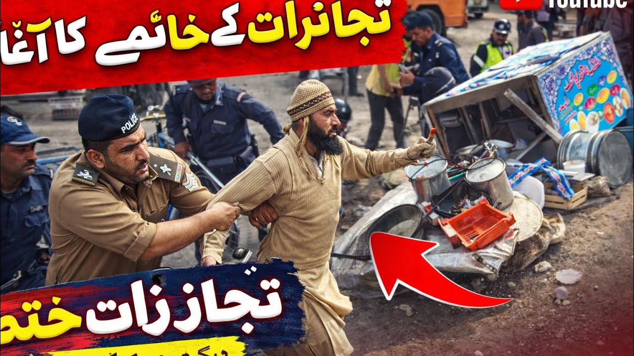 Encroachment operation today 🚧”“Duty never stops 💪”“Clearing public space for the people 🇵🇰”