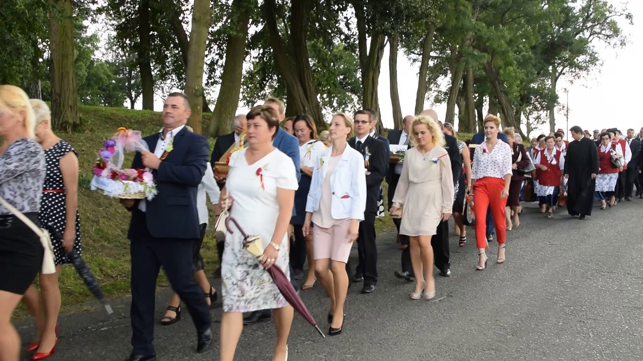 Korowód dożynkowy w Sokolnikach * Radio Września 93.7 FM