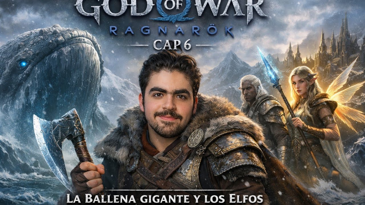 god of war ragnarok cap 6: la ballena gigante y los elfos