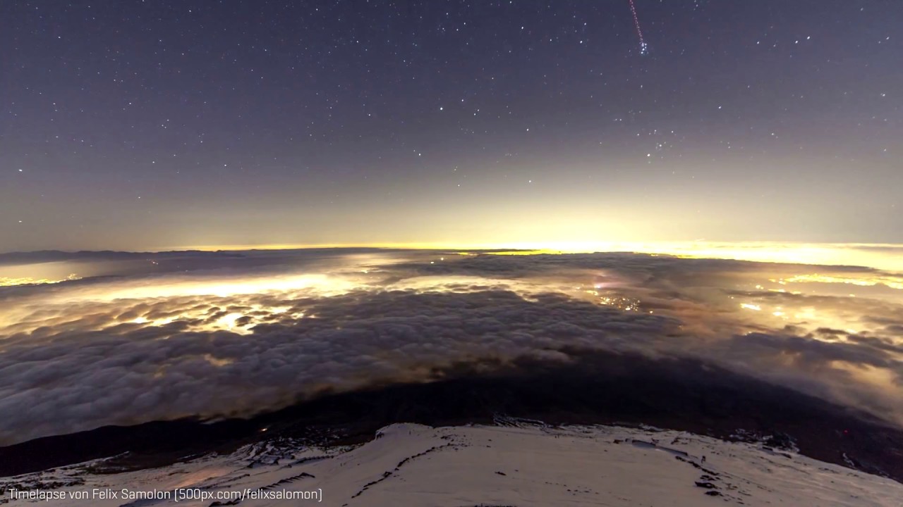Timelapse Mount Fuji im Winter