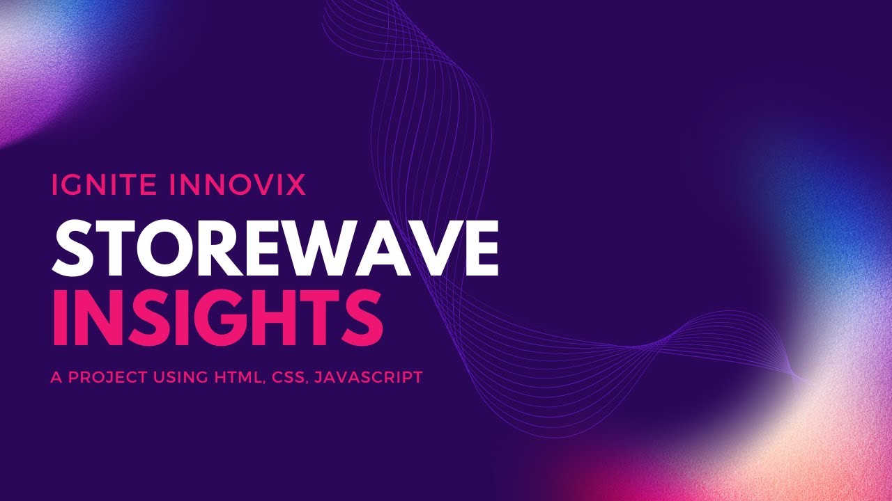 StoreWave Insights | Retail Management System | Project using HTML CSS JS