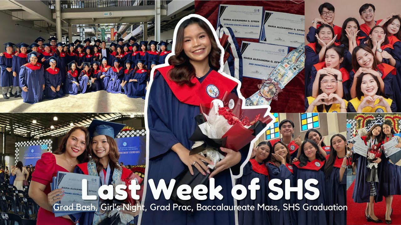 [vlog] 🎓💙 Last Week of SHS: Grad Bash, Girl’s Night, Baccalaureate Mass, SHS Grad | Philippines 🇵🇭