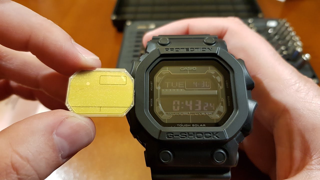 Casio G-Shock GX-56BB-1ER King - wymiana wyświetlacza na pozytywowy [PL]