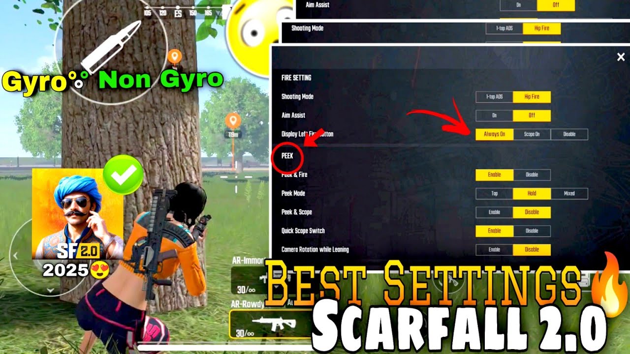 Scarfall2.0 All Basic Satting 2025 Explain | Gameplay Satting | Layout | and How to add Friend 