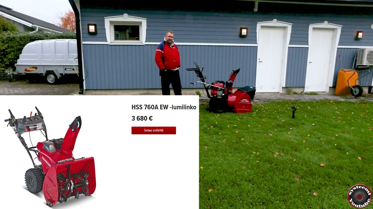 Honda HS760 lumilingon kokemuksia 12 vuoden ajalta.