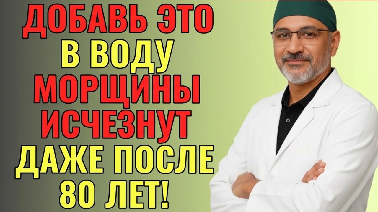Пожилые перестаньте пить воду просто так, добавьте ЭТО для большего коллагена и упругой кожи