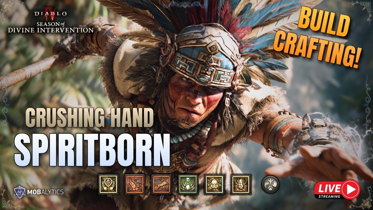 Crushing Hand Spiritborn | Build Crafting | Diablo 4 Season 11