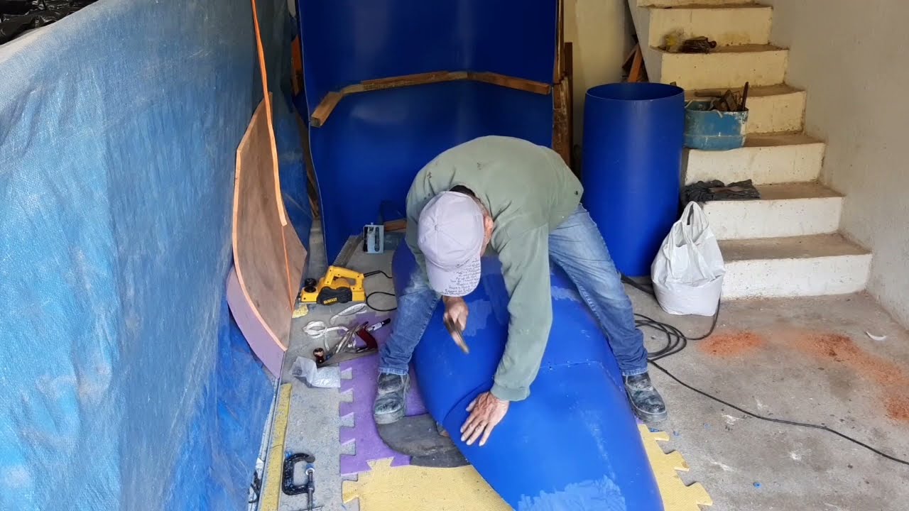 barco de quatro bombonas projeto 90 pra 0 concluíndo a proa (parte 3)