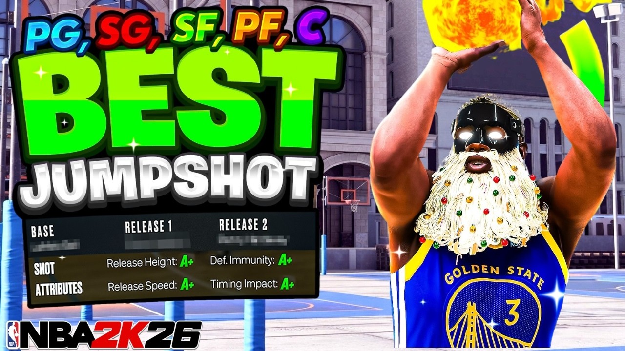 BEST JUMPSHOTS for EVERY BUILD & 3PT RATING in NBA 2K26 🔥🔥🔥100% GREEN RELEASES!