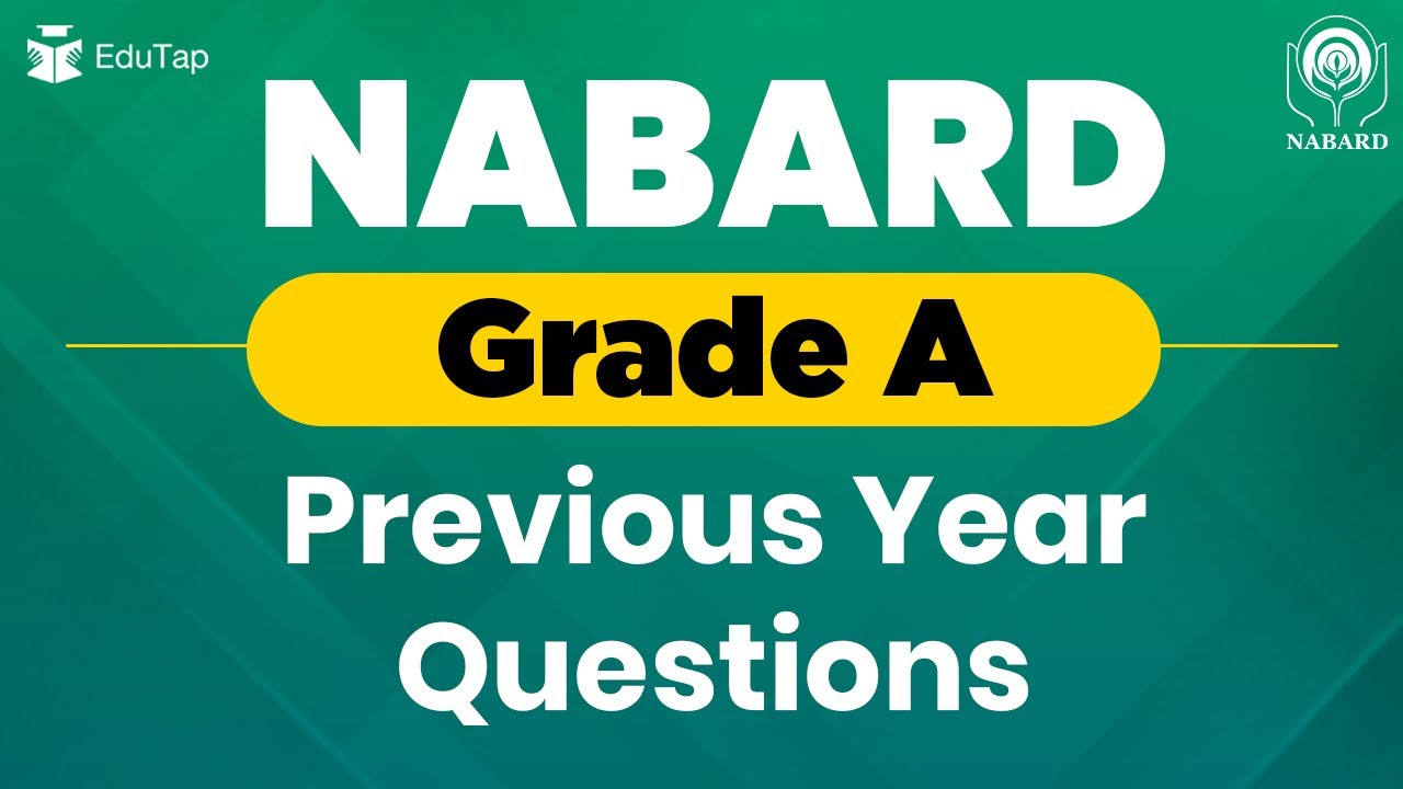 NABARD Grade A Previous Year Questions | NABARD PYQ's