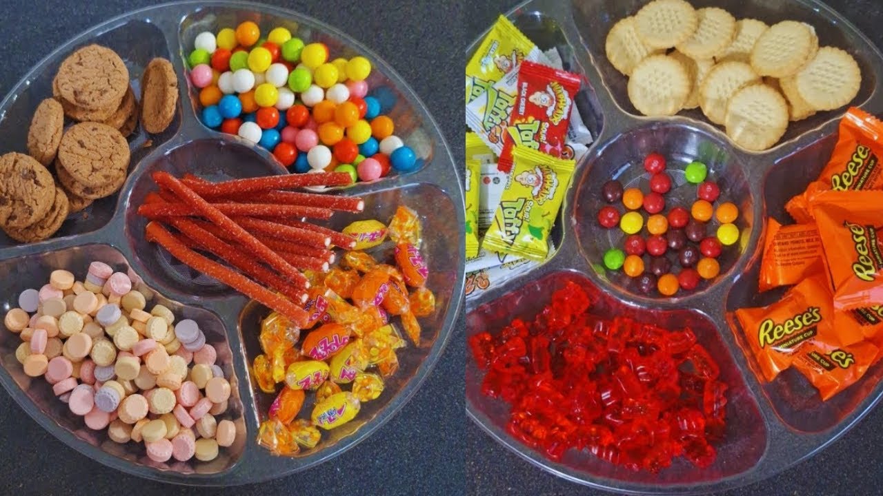 Satisfying Sweet Platter Filling ASMR 🍭 Relaxing Candy Video