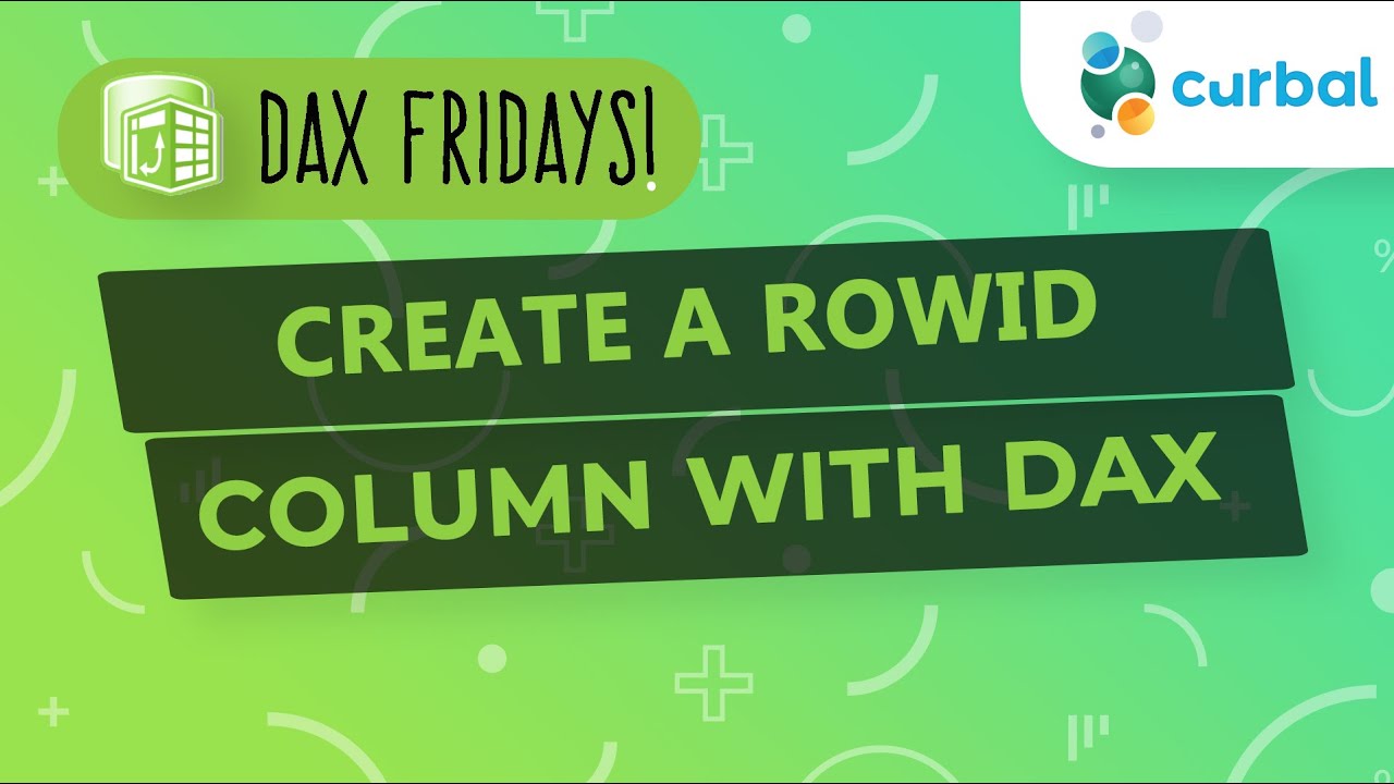 DAX Fridays! #170: Create a Row ID on subcategories using DAX