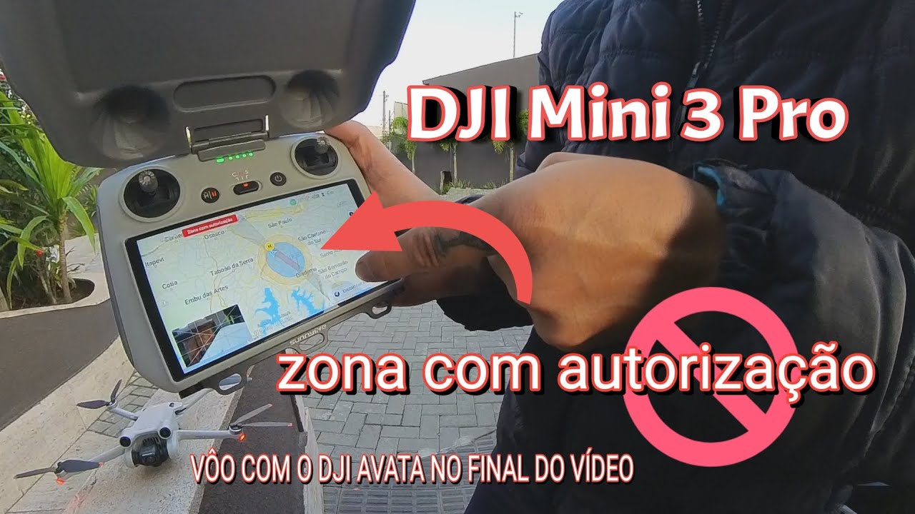 DJI Mini 3 Pro - Zona proibida com autorização. 🚫
